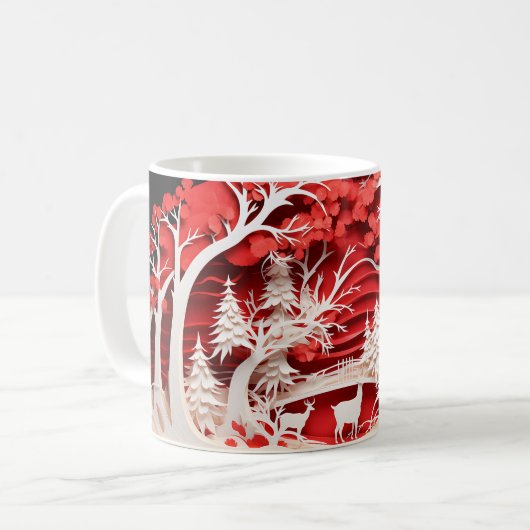 Christmas Decorated themed mug Kaffeetasse (Vorderseite Links)