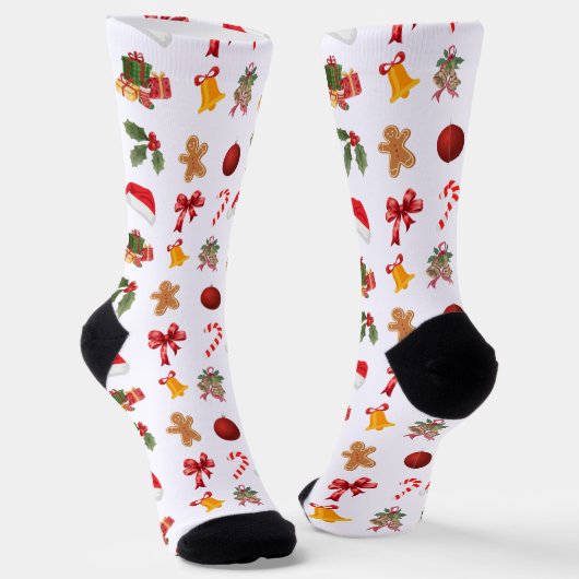 Christmas decorations socken (Gewinkelt)