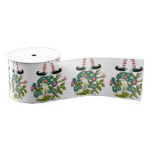 Christmas Decorative Ribbon, Elf Mushroom  Ripsband (Spule)
