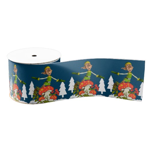 Christmas Decorative Ribbon, Elf Ripsband (Spule)