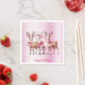Christmas Deer Holiday Napkin Serviette (Beispiel)