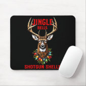 Christmas Deer Hunting Dashing Through Snow Jingle Mousepad (Mit Mouse)