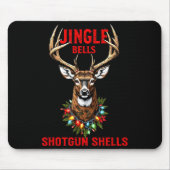 Christmas Deer Hunting Dashing Through Snow Jingle Mousepad (Vorne)
