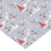 Christmas deer in the forest. kurzer tischläufer (Ecke)