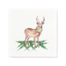 Christmas Deer Napkins