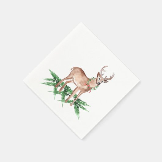 Christmas Deer Napkins Serviette (Ecke)