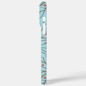 Christmas deer on blue Case-Mate iPhone hülle (Rückseite / Links)