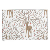 Christmas deer on white kissenbezug (Vorderseite-Rechts)