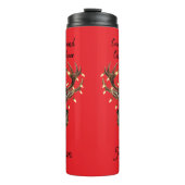 Christmas deer Thermal Tumbler Thermosbecher (Vorderseite)