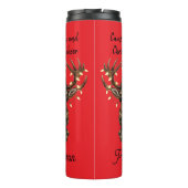 Christmas deer Thermal Tumbler Thermosbecher (Rückseite)
