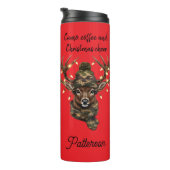 Christmas deer Thermal Tumbler Thermosbecher (Nach rechts gedreht)