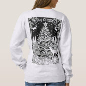 Christmas deer trees snow ladies  sweat-shirt  sweatshirt (Rückseite)