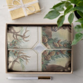 CHRISTMAS DEIN MIT PINE CONE CROWN SEIDENPAPIER (Geschenk)