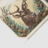 CHRISTMAS DEIN MIT PINE CONE CROWN SEIDENPAPIER (Detail)