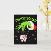 Christmas Dental Squad Cute Dentist Dental Hygieni Karte (Gelbe Blume)