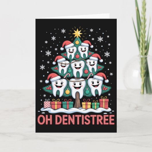 Christmas Dental Squad Oh Dentistree Karte (Vorderseite)