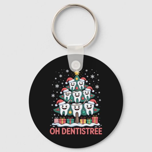 Christmas Dental Squad Oh Dentistree  Schlüsselanhänger (Vorderseite)