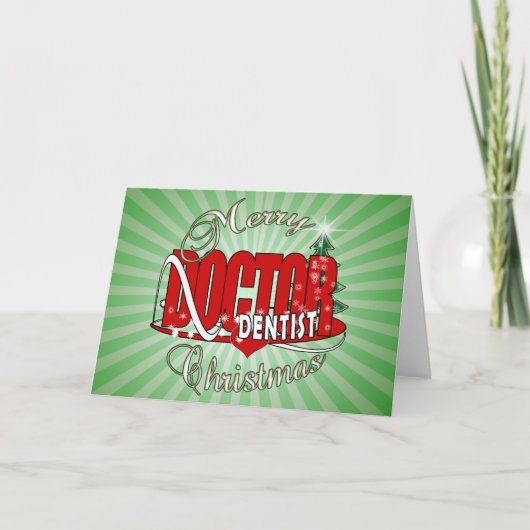 CHRISTMAS DENTIST FEIERTAGSKARTE (Vorderseite)