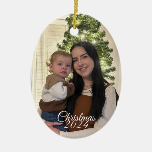 Christmas Design Keramik Ornament (Vorne)