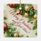 Christmas Design Keramikornament (Rückseite)