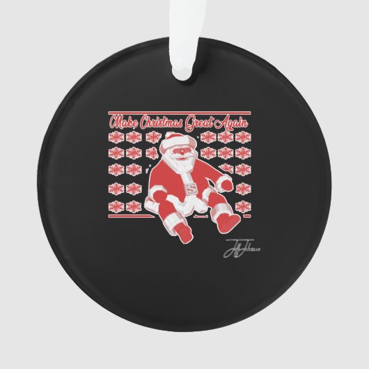 Christmas Design von Jeff Johnson Ornament (Vorderseite)