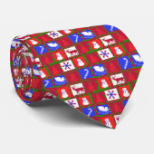 CHRISTMAS DESIGNER KRAWATTE FÜR MÄNNER - BESTE GIF (Gerollt)