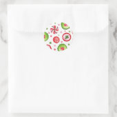 CHRISTMAS DESIGNS RUNDER AUFKLEBER (Tasche)