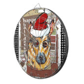 CHRISTMAS DEUTSCHE SCHEPHERD DARTSCHEIBE (Vorderseite rechts)
