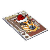 CHRISTMAS DEUTSCHE SCHEPHERD NOTIZBLOCK (Rechte Seite)