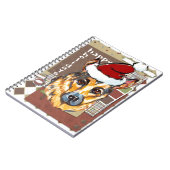 CHRISTMAS DEUTSCHE SCHEPHERD NOTIZBLOCK (Linke Seite)