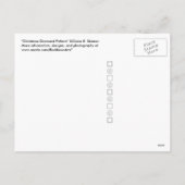 Christmas Diamond Pattern Feiertagspostkarte (Rückseite)