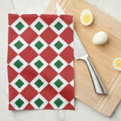 Christmas Diamond Pattern Geschirrtuch (Viertel Falte)