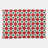 Christmas Diamond Pattern Geschirrtuch (Horizontal)
