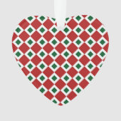 Christmas Diamond Pattern Ornament (Vorderseite)