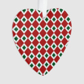 Christmas Diamond Pattern Ornament (Vorderseite)