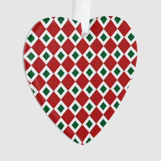 Christmas Diamond Pattern Ornament (Vorderseite)