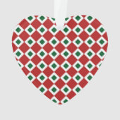 Christmas Diamond Pattern Ornament (Rückseite)