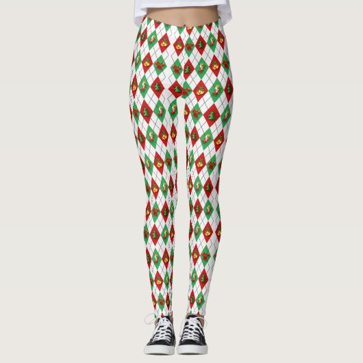 Christmas Diamonds Leggings (Vorderseite)