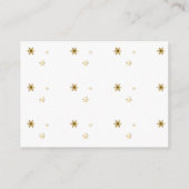 Christmas Diaper Raffle Baby Shower Begleitkarte (Rückseite)