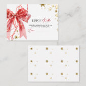 Christmas Diaper Raffle Baby Shower Begleitkarte (Vorne/Hinten)