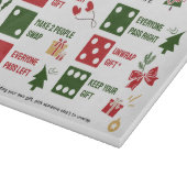 Christmas Dice Gift Exchange Cutting Board Schneidebrett (Ecke)