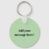 Christmas Dill Pickle wearing a Santa Hat Schlüsselanhänger (Rückseite)