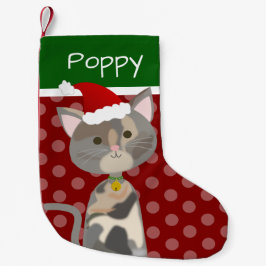 Christmas Dilute Calico Tortie Kitty Kleiner Weihnachtsstrumpf