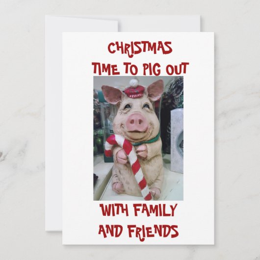 CHRISTMAS DINNER INVITATION EINLADUNG (Vorderseite)