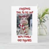 CHRISTMAS DINNER INVITATION EINLADUNG (Stehend Vorderseite)