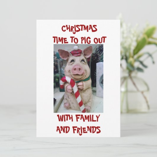 CHRISTMAS DINNER INVITATION EINLADUNG (Stehend Vorderseite)