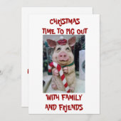 CHRISTMAS DINNER INVITATION EINLADUNG (Vorne/Hinten)