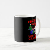 Christmas Dinner Toilet Clogging Chamon _ Funny Ch Kaffeetasse (VorderseiteRechts)