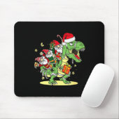 Christmas, Dino, Ugly Xmas, Trex Dinosaur, Gnome  Mousepad (Mit Mouse)