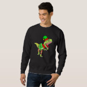 Christmas Dinosaur Elf Boys Kids Teens Xmas Men Sweatshirt (Vorne ganz)